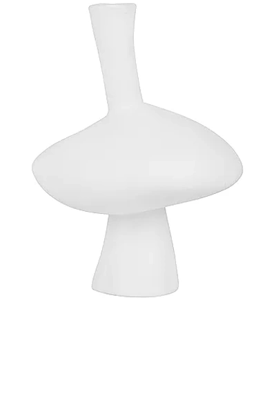 Shop Anissa Kermiche Mercury Candlestick Holder In White Matte