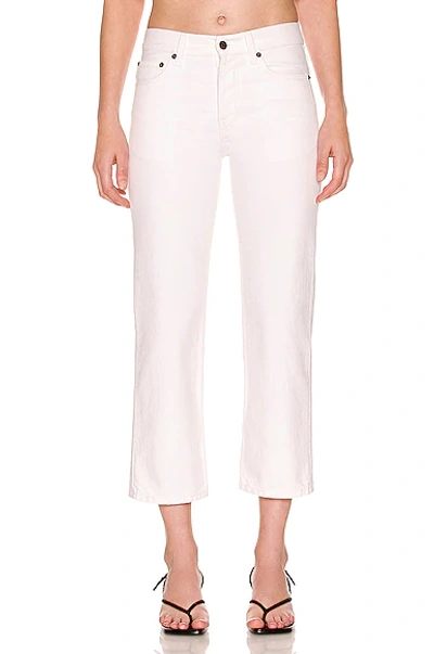 The Row Christie High-rise Straight-leg Jeans In White