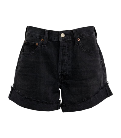Shop Agolde Parker Shorts In Black