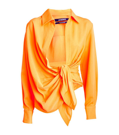 Shop Jacquemus La Bahia Shirt In Orange