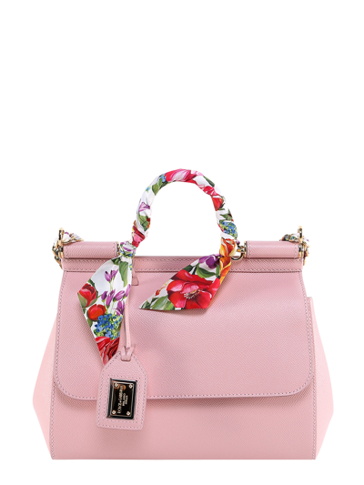 Shop Dolce & Gabbana Sicily Handbag In Pink