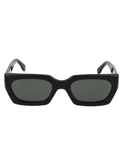 Shop Retrosuperfuture Teddy Sunglasses In Black