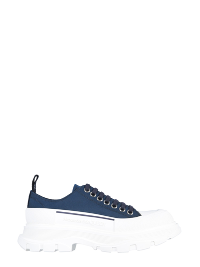 Shop Alexander Mcqueen Tread Slick Sneakers In Blu