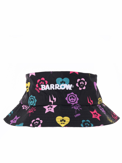 Shop Barrow Cappello Pescatore  In Nylon In Nero/multicolor
