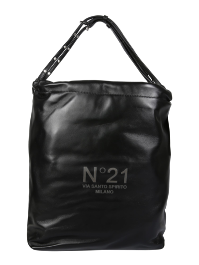 Shop N°21 Eva Hobo Bag In Nero