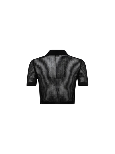 Shop Saint Laurent Women's Black Other Materials Sweater