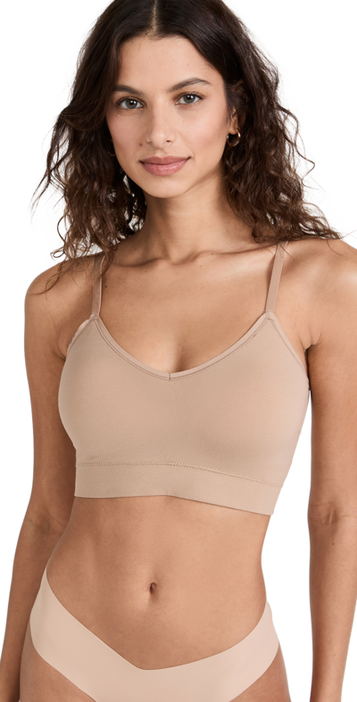 Shop Yummie Cadence Comfortably Curved Bra In Almond
