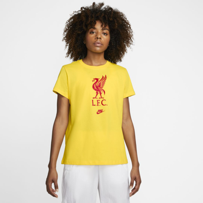 Shop Nike Women's Liverpool Fc T-shirt In Yellow