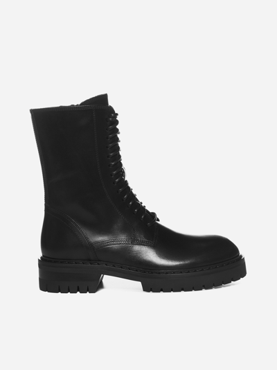 Shop Ann Demeulemeester Alec Leather Ankle Boots