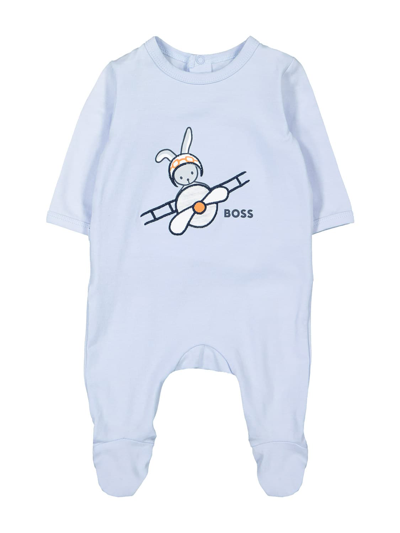 Hugo Boss Kids Babygrow For Boys In Blue | ModeSens