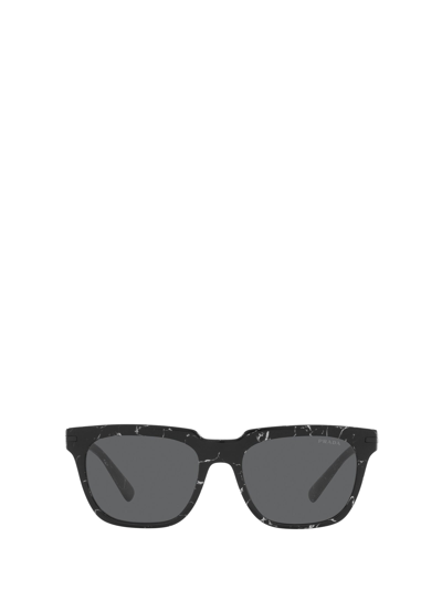 Shop Prada Eyewear Sunglasses In Abstract Black