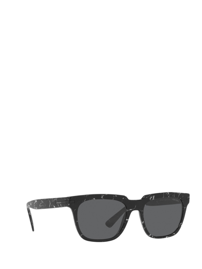 Shop Prada Eyewear Sunglasses In Abstract Black