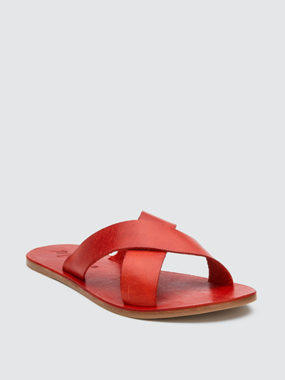 Shop Matisse Cuba Leather Sandal In Red