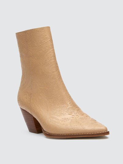 Shop Matisse Caty Leather Boot In Natural Paisley