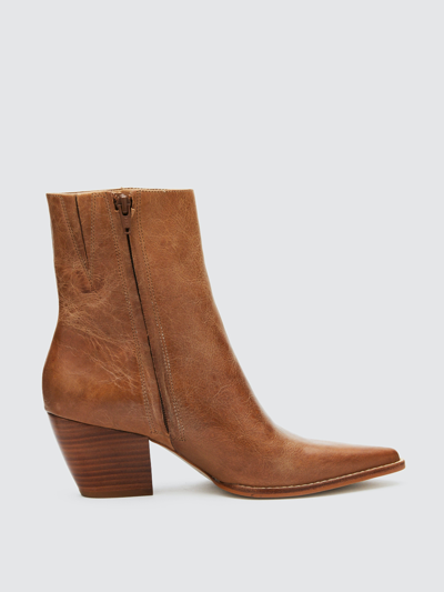 Shop Matisse Caty Leather Boot In Vintage Tan