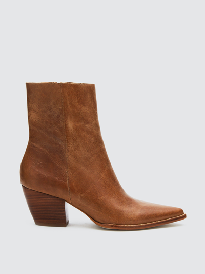 Shop Matisse Caty Leather Boot In Vintage Tan