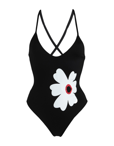Shop S And S Woman One-piece Swimsuit Black Size 4 Polyacrylic, Elastane