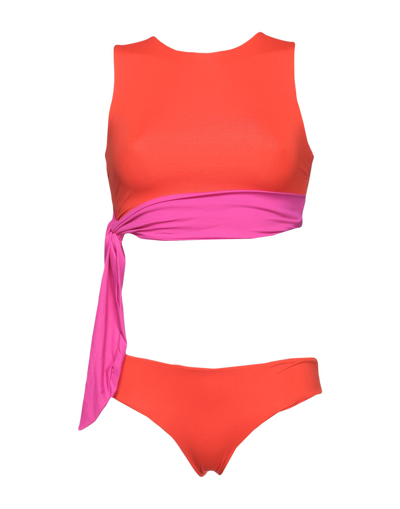 Shop S And S Woman Bikini Orange Size 10 Polyamide, Elastane