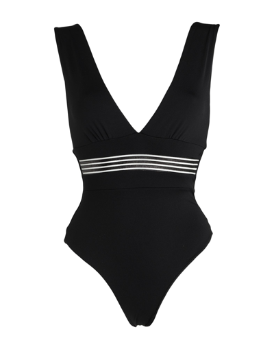 Shop S And S Woman One-piece Swimsuit Black Size 4 Polyamide, Elastane