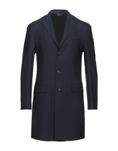 Shop Brian Dales Overcoats In Dark Blue