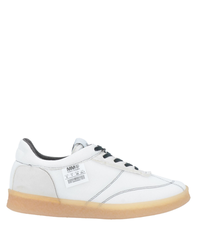 Mm6 Maison Margiela Mm6 Logo-patch Lace-up Sneakers In White