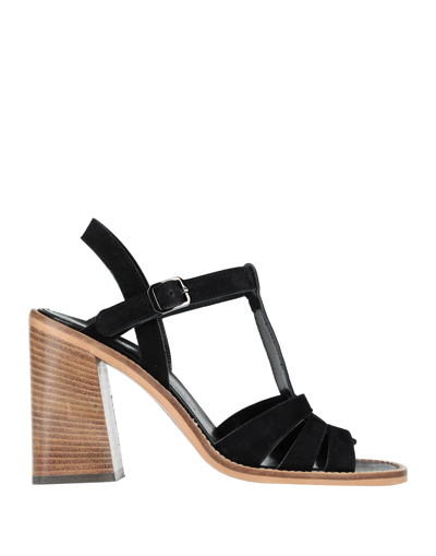 Shop Fiorifrancesi Woman Sandals Black Size 9 Soft Leather