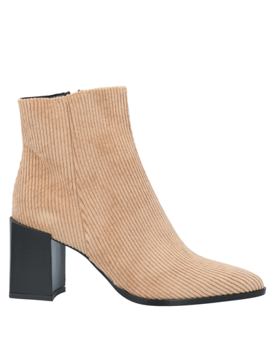 Shop Divine Follie Ankle Boots In Beige