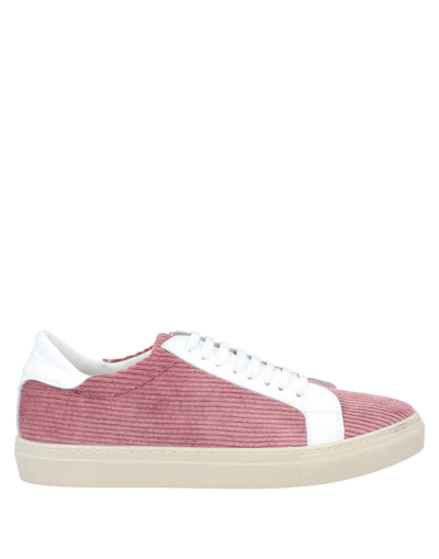 Shop Grey Daniele Alessandrini Man Sneakers Pastel Pink Size 9 Textile Fibers, Leather