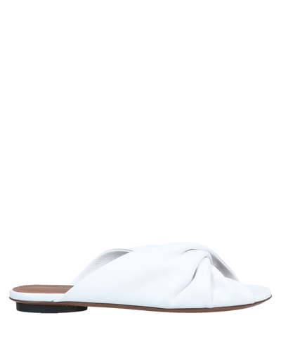 Shop L'autre Chose L' Autre Chose Woman Sandals White Size 6 Soft Leather