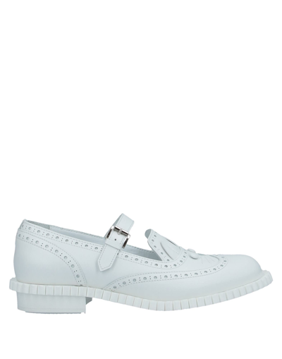 Shop Vivetta Woman Loafers White Size 8 Calfskin