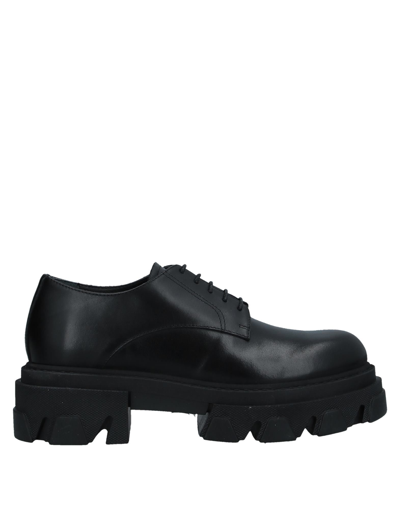 Shop P.a.r.o.s.h P. A.r. O.s. H. Woman Lace-up Shoes Black Size 10 Calfskin