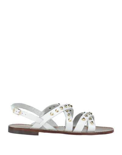 Shop Rebel Queen By Liu •jo Rebel Queen Woman Sandals White Size 6 Soft Leather