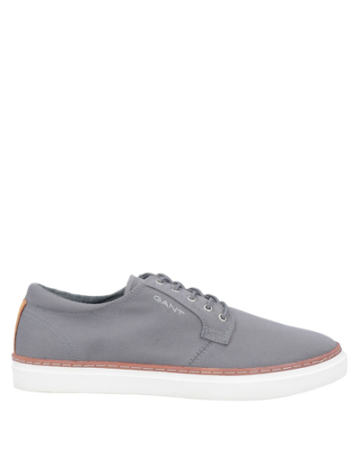 Shop Gant Man Sneakers Grey Size 7 Lyocell, Soft Leather