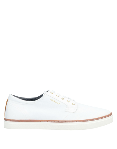 Shop Gant Man Sneakers White Size 7 Lyocell, Soft Leather