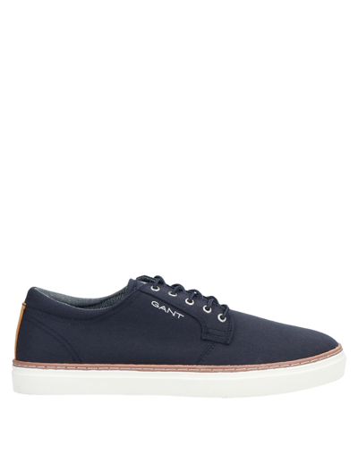 Shop Gant Man Sneakers Midnight Blue Size 12 Lyocell, Soft Leather