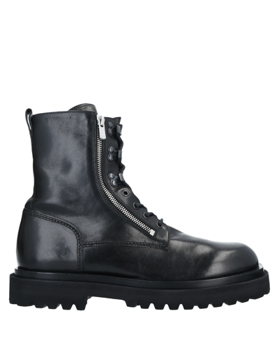 Shop Officine Creative Italia Man Ankle Boots Black Size 8.5 Soft Leather