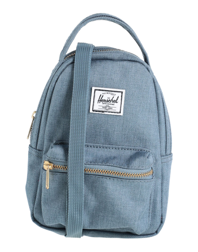 Shop Herschel Supply Co . Woman Cross-body Bag Slate Blue Size - Polyester