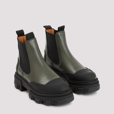 Shop Ganni Low Chelsea  Kalamata Boots Shoes In Green