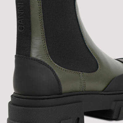Shop Ganni Low Chelsea  Kalamata Boots Shoes In Green