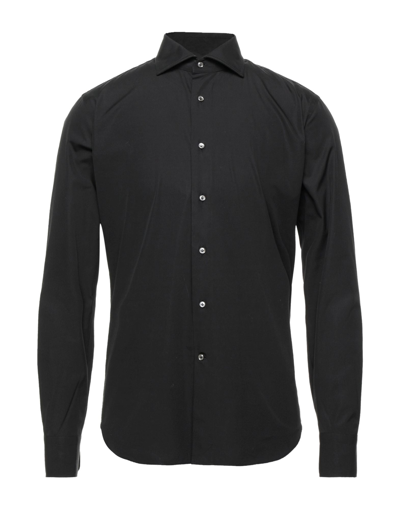 Shop Alessandro Gherardi Man Shirt Black Size 17 ½ Cotton