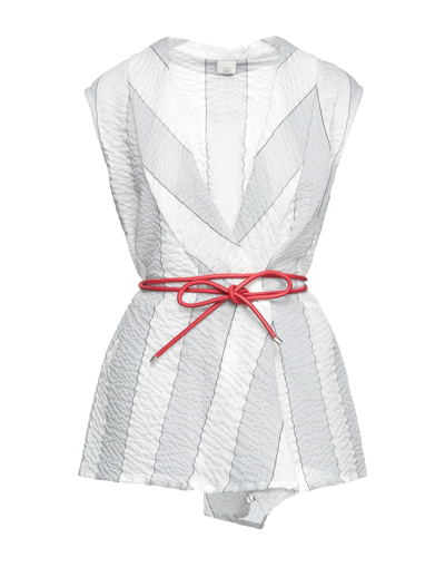 Shop Crea Concept Woman Top White Size 8 Cotton, Nylon, Polyester