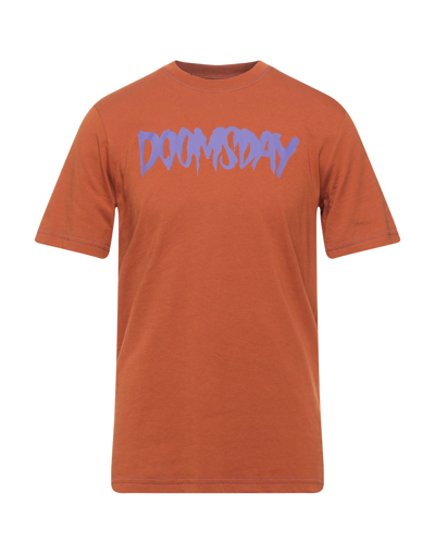Shop Doomsday Society Man T-shirt Brown Size Xxl Cotton