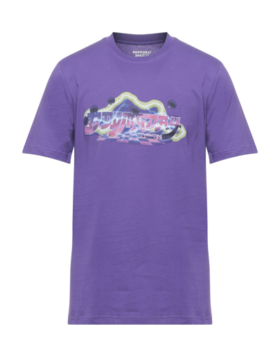 Shop Doomsday Society Man T-shirt Purple Size L Cotton