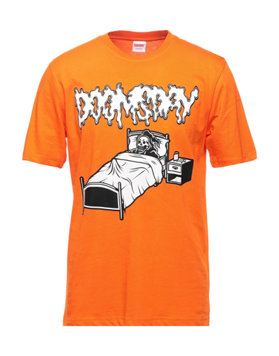 Shop Doomsday Society Man T-shirt Orange Size S Cotton