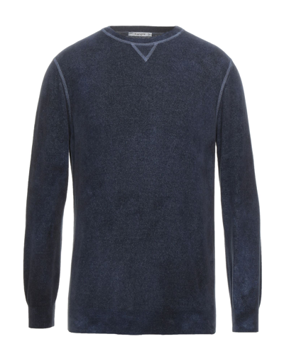 Shop Kangra Cashmere Kangra Man Sweatshirt Midnight Blue Size 42 Cotton, Modal, Elastane