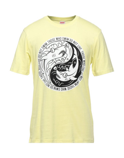 Shop Doomsday Society Man T-shirt Yellow Size M Cotton