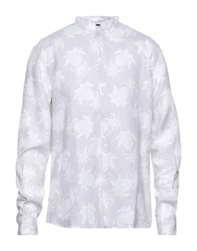 Shop Ploumanac'h Man Shirt Dove Grey Size 16 Linen