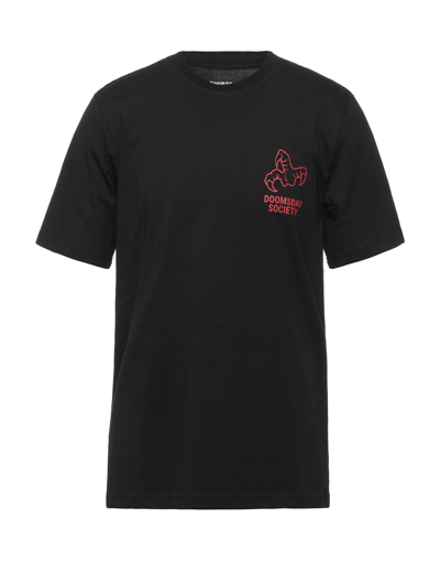 Shop Doomsday Society Man T-shirt Black Size S Cotton