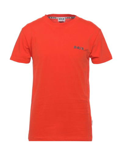Shop Berna Man T-shirt Orange Size Xxl Cotton