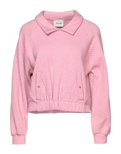 Shop Dixie Woman Sweatshirt Pastel Pink Size S Cotton, Polyester